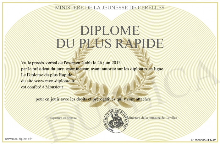 diplome rapide